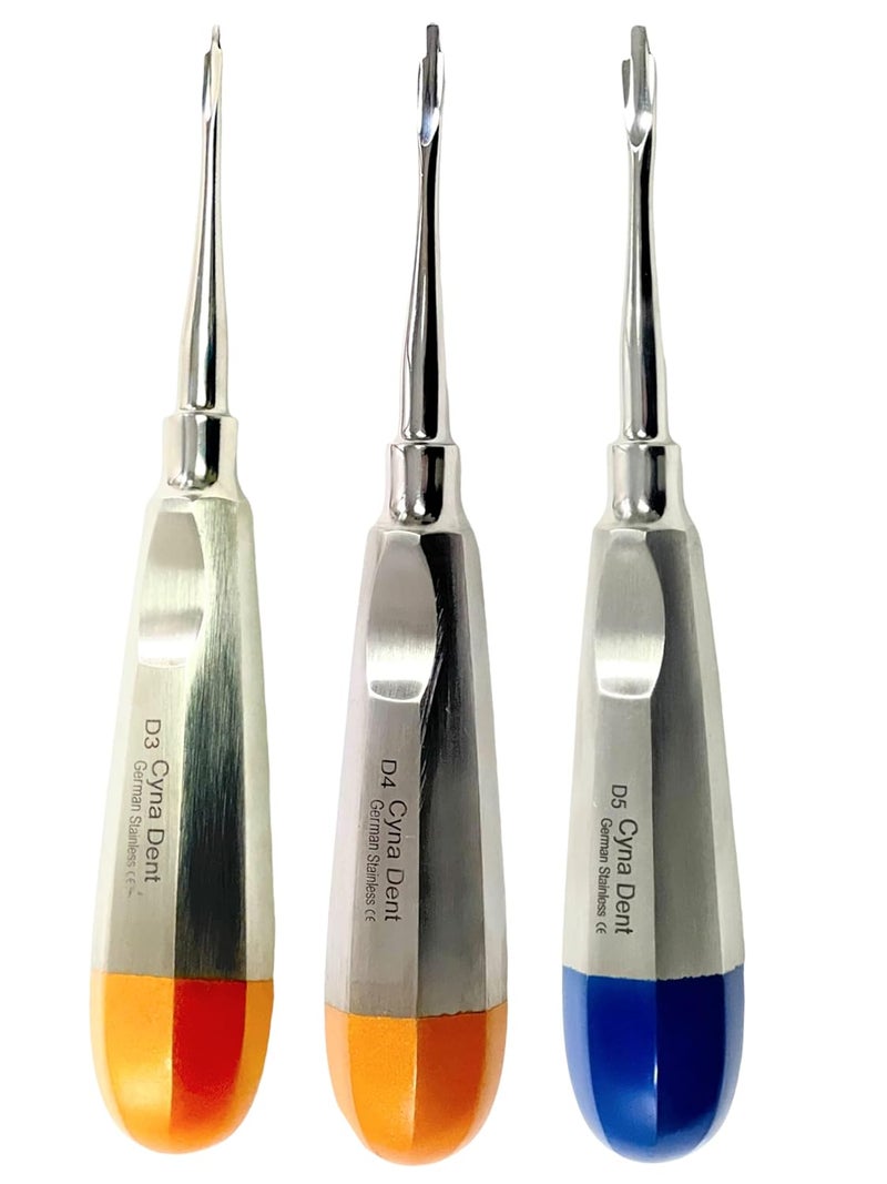 artlab -Premium Dental Elevators Etracting Extraction Osteotome Periotome Luxating Elevator Apical Spade Cryer Proximator Elevator Oral Implant, Root Extraction (Proximator 3,4,5MM) - Image 1